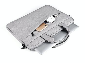 TECHANCY Laptop Sleeve Bag 14.1/15.4 Pouces Housse de Transport, Housse de Protection 360° Compatible avec Lenovo Asus Acer Dell Hp Notebook avec Bandoulière pour Hommes Femmes, Étanche 2