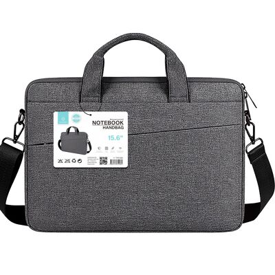 TECHANCY Custodia per Laptop 15.6 Pollici Custodia da Trasporto, Borsa Protettiva per Computer a 360° Compatibile con Notebook Lenovo Asus Acer Dell Hp con Tracolla per Uomo Donna,Impermeabile