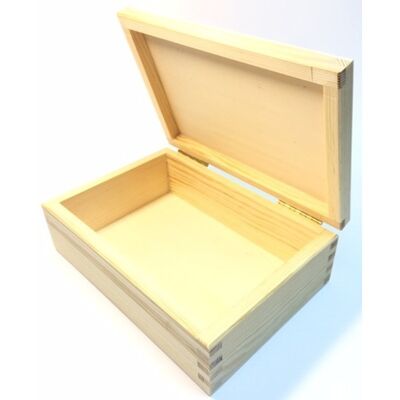 Natural Wood Box 19x13x6cm