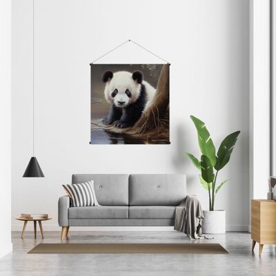 Decorazione murale Kakemono - BABY PANDA