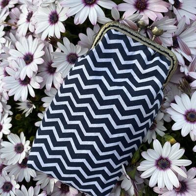 WAVES glasses case in cotton - retro style