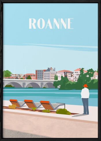 Affiche illustration de la ville de Roanne 4