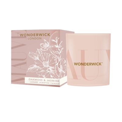 Vela perfumada con malva, musgo de roble y jazmín de WONDERWICK London