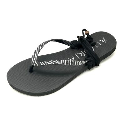 PAMPELONNE thong sandals silver - size 40