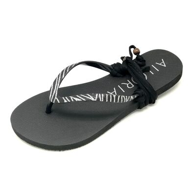 PAMPELONNE thong sandals silver - size 38