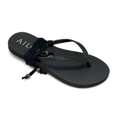 PAMPELONNE toe sandals black - size 35