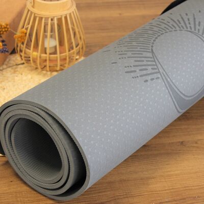 Gray TPE Yoga Mat