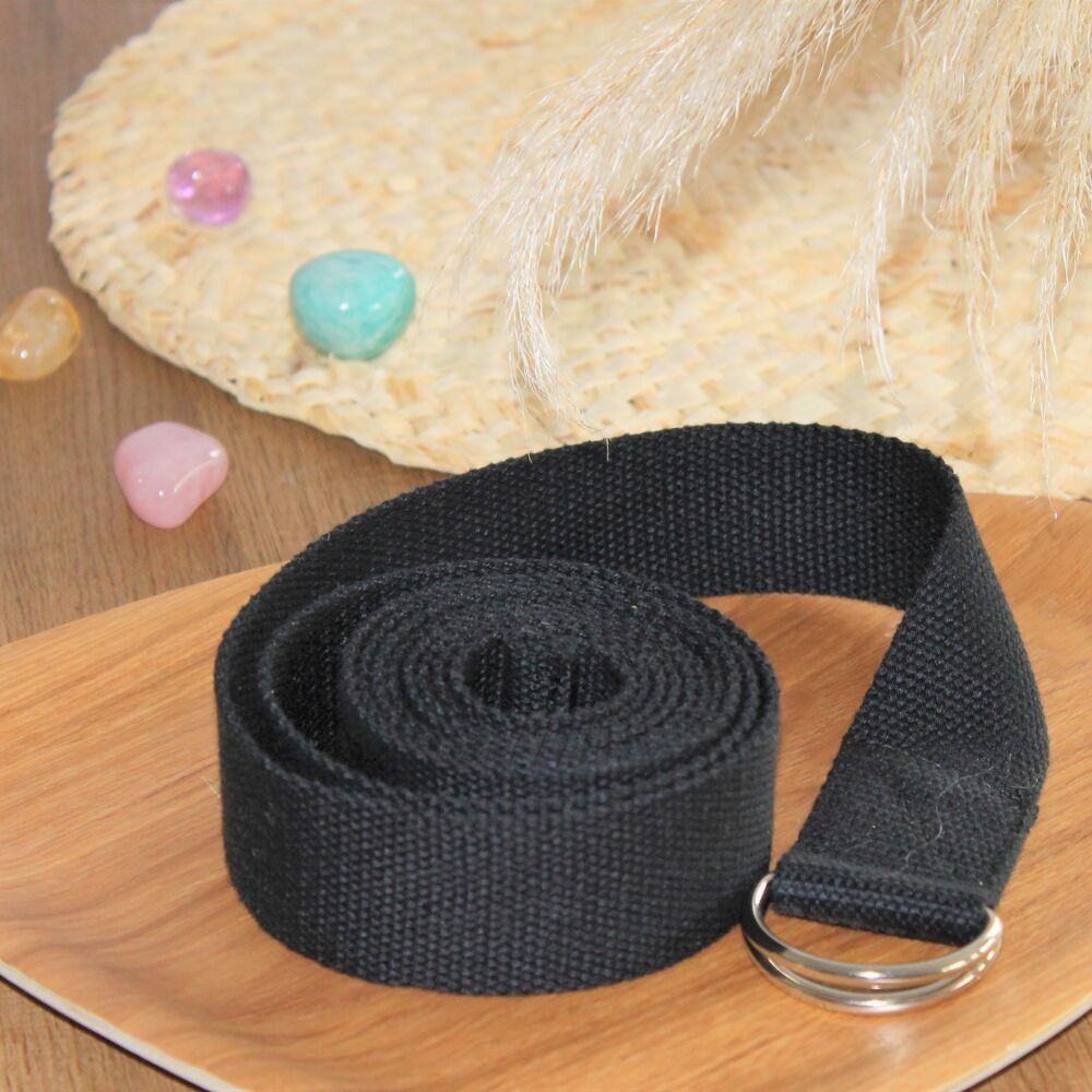 Cinturino da yoga nero