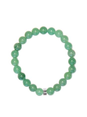 Bracelet Aventurine Verte Perles rondes 8 mm 2