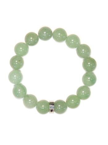 Bracelet Aventurine Verte Perles rondes 12 mm 2