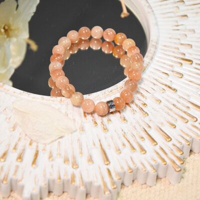 Pierre du Soleil bracelet 8 mm round beads