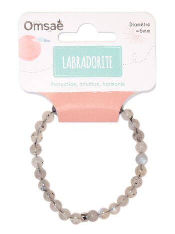 Bracelet Labradorite Perles rondes 6 mm 3