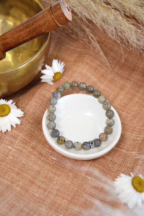 Bracelet Labradorite Perles rondes 8 mm