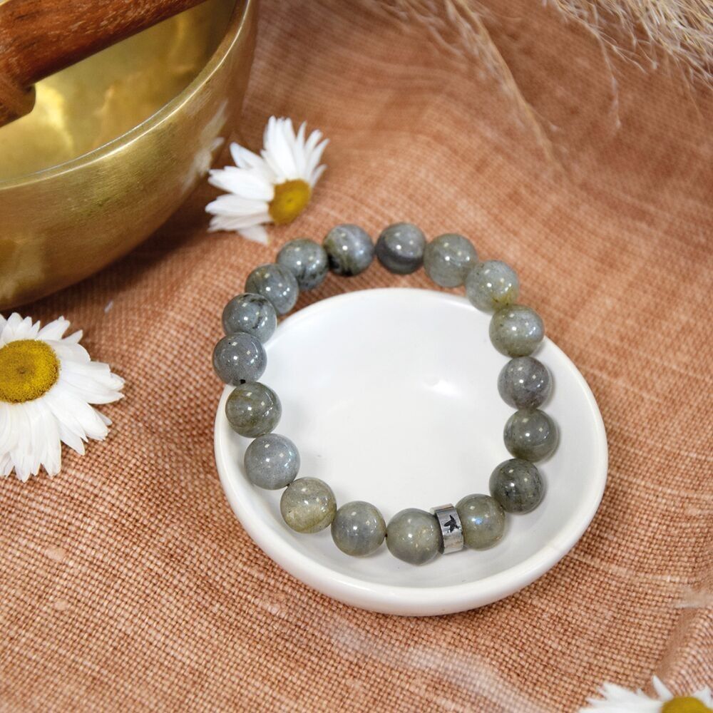 Bracelet Labradorite Perles rondes 10 mm