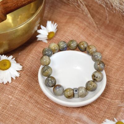 Bracelet Labradorite Perles rondes 12 mm