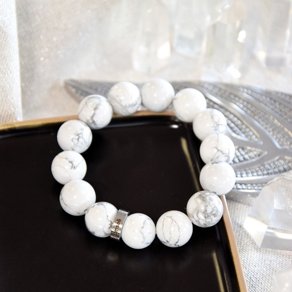 Bracciale in magnesite Perle rotonde 14 mm