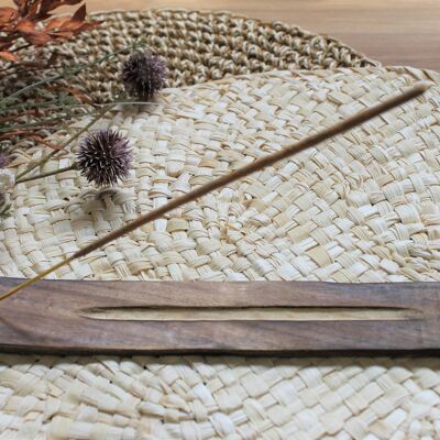 Classic Mango Wood Stick Incense Holder 25 cm