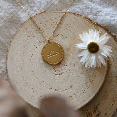 Libra Zodiac Sign Necklace