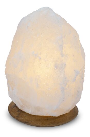 Lampe en Cristal de Sel Blanc 2 à 3 kg 2