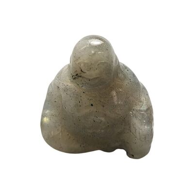Buda de piedras preciosas, 2,5x2,5x1cm, labradorita