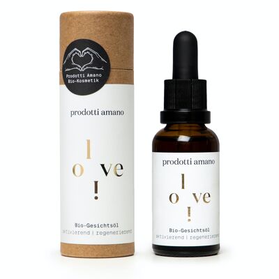 ¡Amor de oliva! Aceite facial orgánico certificado