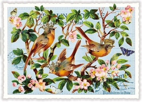 Oiseaux sur branches (sans texte) (SKU: PK1063)