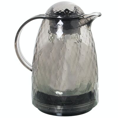 TRANSLUCENT GRAY THERMO JUG POLYPROPYLENE GLASS 1L _19X15X24CM, BPA FREE LL579