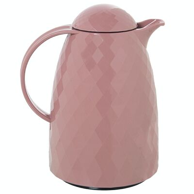 PINK POLYPROPYLENE GLASS THERMO JUG 1L, BPA FREE _19X15X24CM LL580