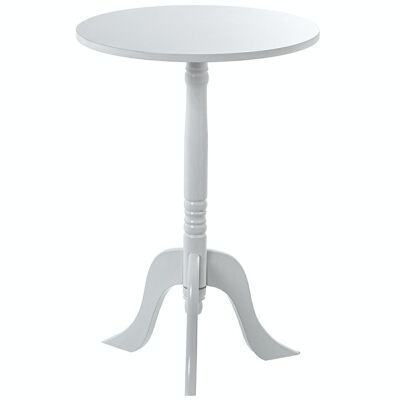 WHITE WOOD AUXILIARY TABLE °30X54CM LL36317