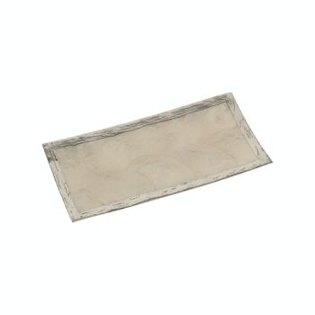 CENTRE NACRE 20X10CM BORD ARGENT PEINT NATUREL _20X10X1CM LL38953 1