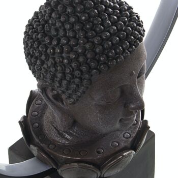 LAMPE LED BOUDDHA EN RÉSINE 30X12X38CM, CÂBLE: 160CM LL50414 4