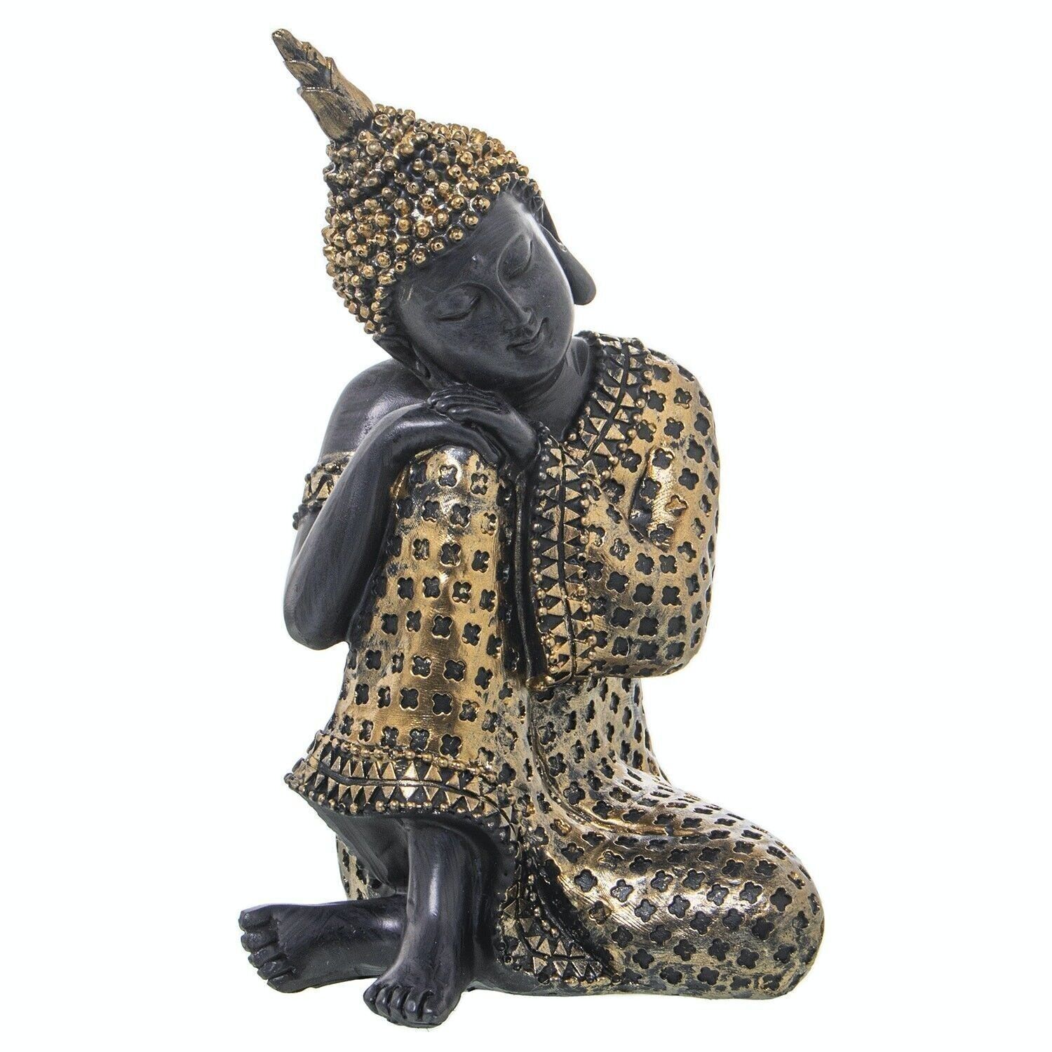 HARZFIGUR BUDDHA GOLD/BRAUN 11X11X20CM LL50418