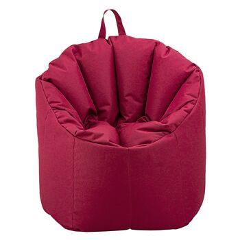 Ensemble pouf ø 70 H 80 cm avec tabouret fauteuil fauteuil de relaxation fauteuil de jeu Big Bamba indéformable 6