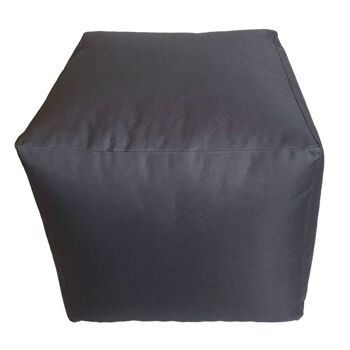 Siège cube tabouret 45x45x45cm repose-pieds repose-pieds coussin de sol jardin terrasse Bamba étanche 4