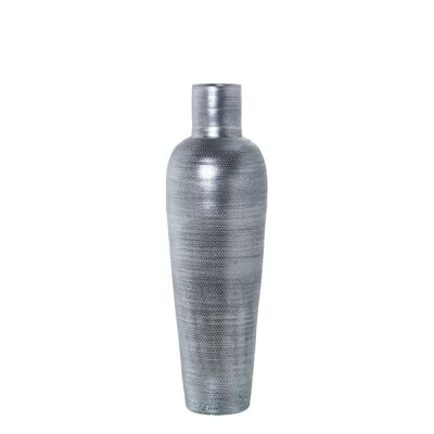 CERAMIC VASE 80CM GRAY/SILVER °24X80CM LL59903