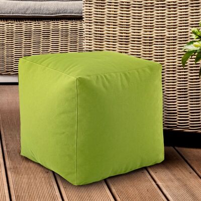 Seat cube stool 45x45x45cm footstool footrest floor cushion garden terrace Bamba waterproof
