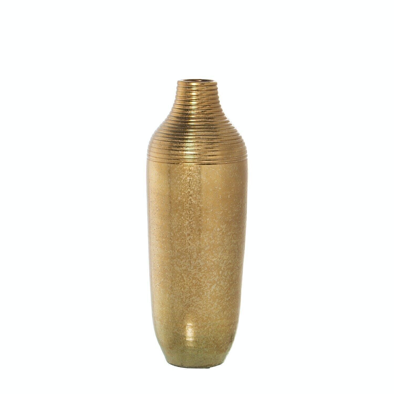 KERAMIKVASE 60CM GOLD _°21X63CM LL60844