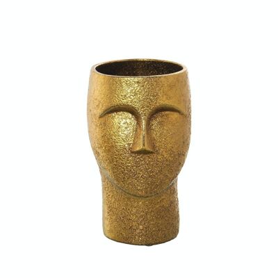 VASO CERAMICA VOLTO ORO 24CM _°13X24CM LL60862