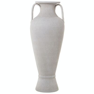 KERAMIKVASE MIT GRIFFEN 80CM SANDWEISS _°30X80CM LL60863