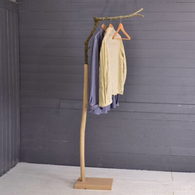 Coat rack, clothes rack with a branch, bohemian bedroom decor