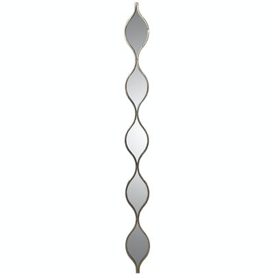 WALL LAMP WITH 5 SILVER METAL MIRRORS _13.5X2X146CM-METAL:IRON LL71552