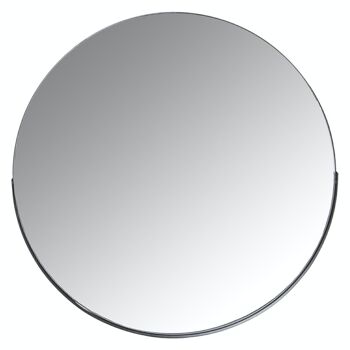 MIROIR MÉTAL NOIR °75X4CM, BORD INFÉRIEUR:3CM LL71808 1