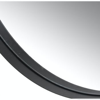 MIROIR MÉTAL NOIR °75X4CM, BORD INFÉRIEUR:3CM LL71808 2