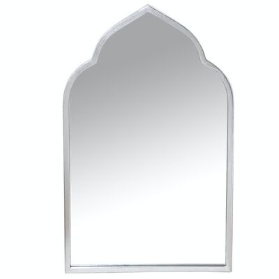 SILVER METAL MIRROR 61X3X100CM LL71810