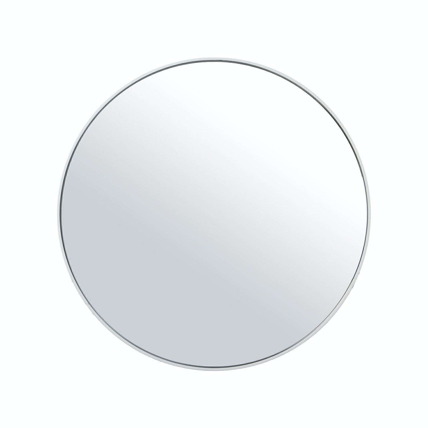WEISSER METALLSPIEGEL 60X60 CM.RUND _°60X1,5CM, INNEN:°59CM LL71835