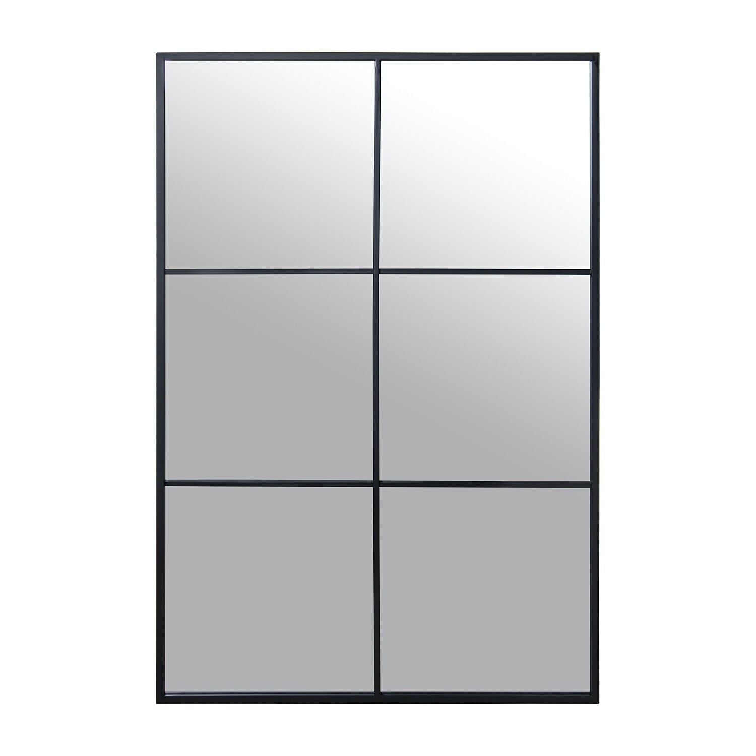 SCHWARZER METALLSPIEGEL 80X120CM FENSTER_80X2X120CM LL71854