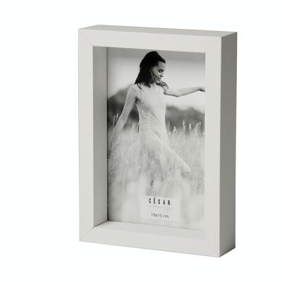 PHOTO FRAME 10X15CM WOOD/WHITE PAPER ENVELOPE.AND HANG UP _EXT.11.5X16.5X3.2CM-WOOD:DM LL77927