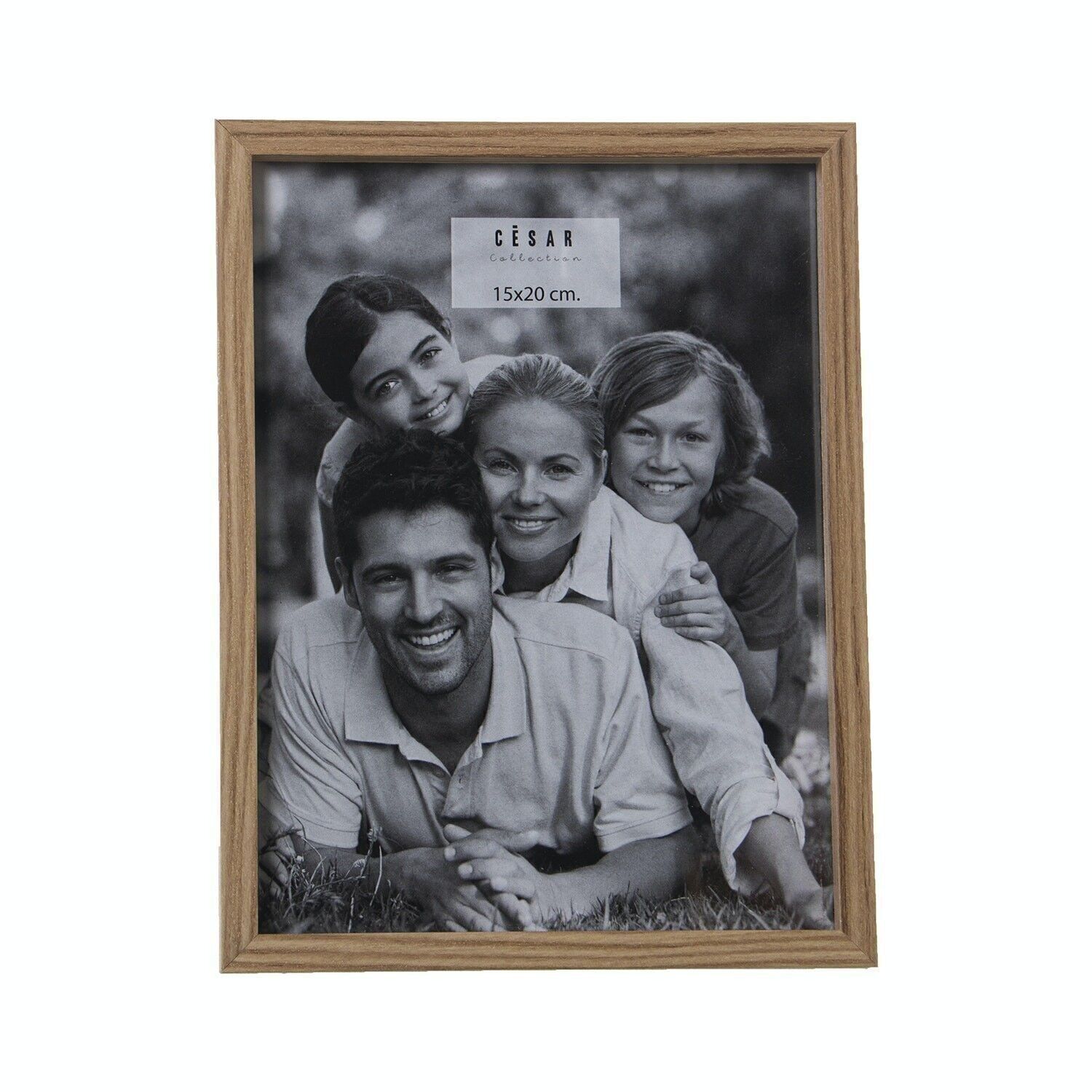 FOTOHALTER AUS HOLZ 15X20CM AUSSEN:16,8X21,8X2CM, DM+PAPIER LL78597