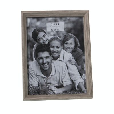 PORTE PHOTO BOIS 15X20CM EXT:17.4X22.4X3CM, DM+PAPIER LL78612