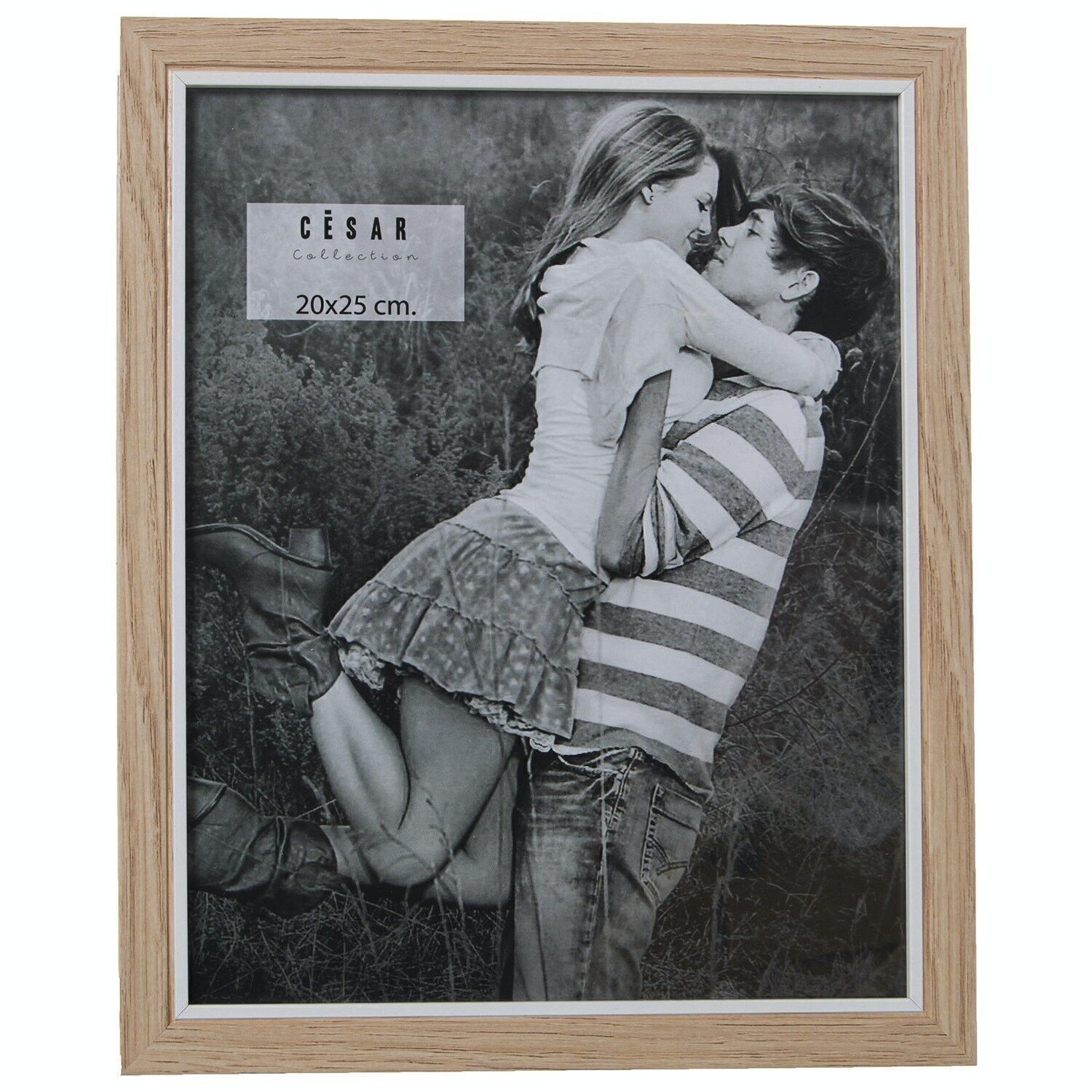 FOTOHALTER AUS HOLZ 20X25CM EXT:23,6X28,6X1,5, DM+PAPIER LL78616